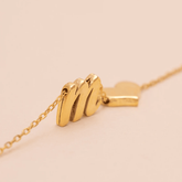 Initial Name Necklace with Heart Shape